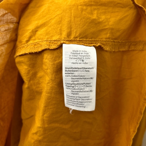 Point Sur for Jcrew Pom-Pom Flutter Sleeve Cotton Midi Dress in Caramel Womans 4 - Picture 6 of 7